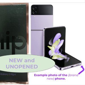 Literally Brand New Samsung Galaxy Z Flip4 (125gb, Purple) [See photos!]